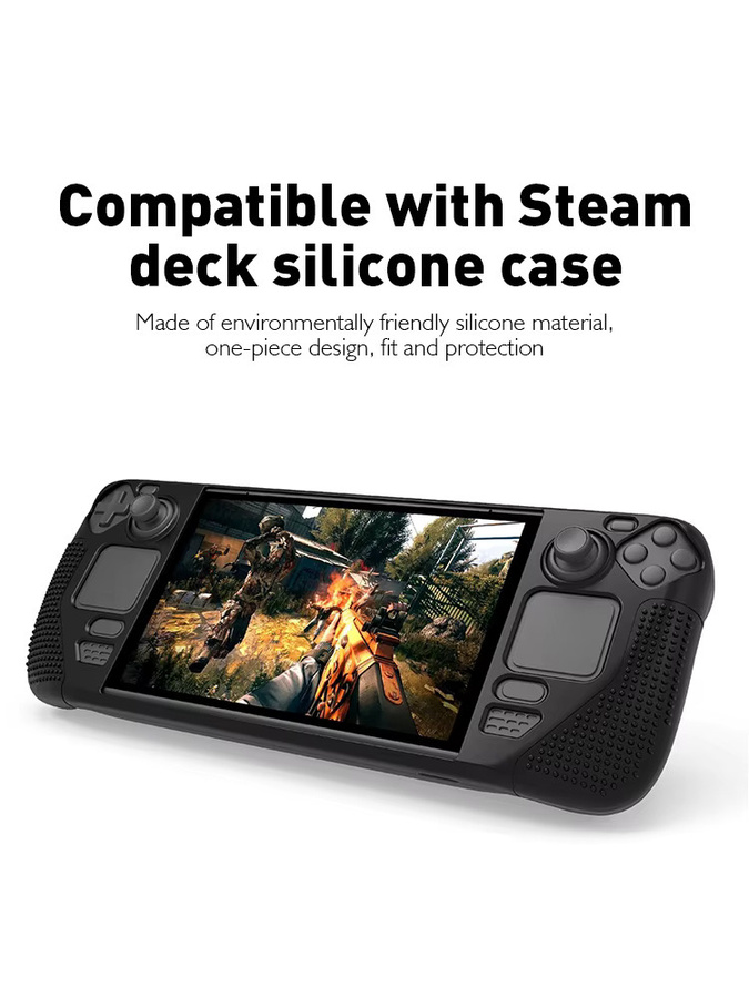 DATA FROG Tragbare Aufbewahrungstasche und Zubehör-Set für Steam Deck in Schwarz - Bild 3