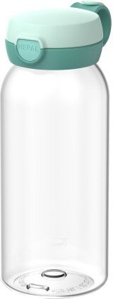 Mepal Campus Trinkflasche mit Klappdeckel, 600 ml, Green Transparent - Bild 1