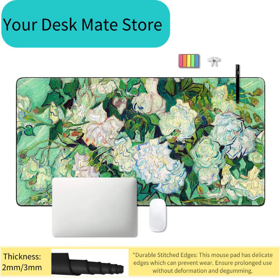 Potdemiel Mauspad Art Van Gogh für Laptop und PC, Mehrfarbig - Bild 3