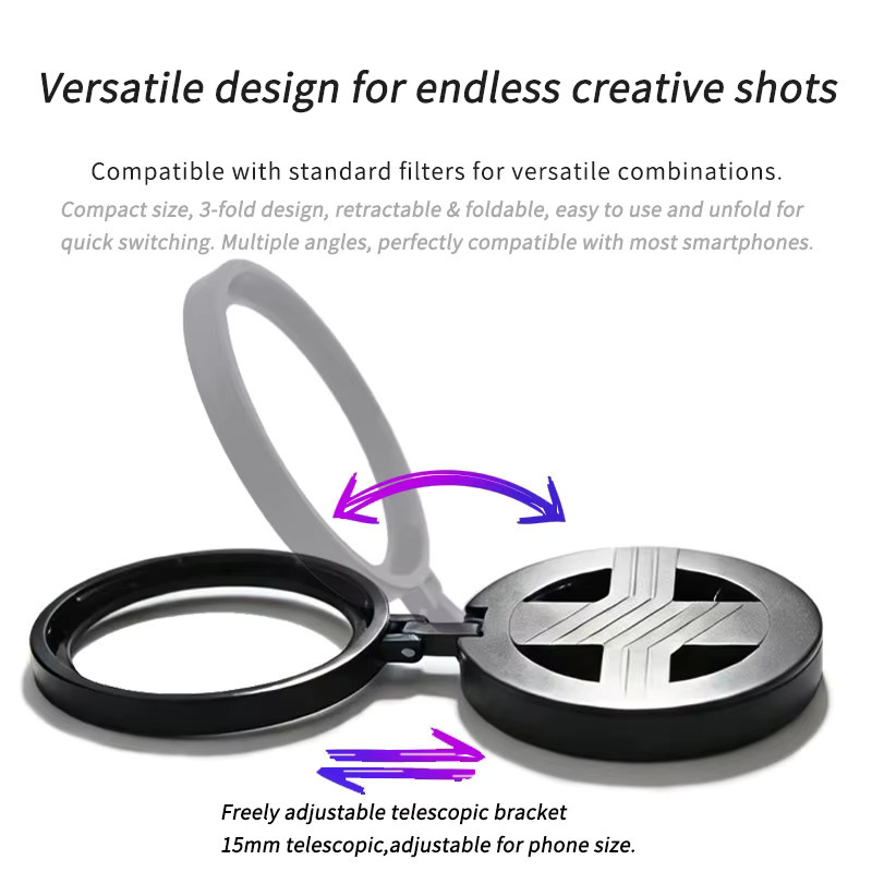OBKEY Magnetischer CPL Filter Universell für 52mm und 67mm Kamera-Objektive in Schwarz zur Reduzierung von Reflexionen - Bild 5
