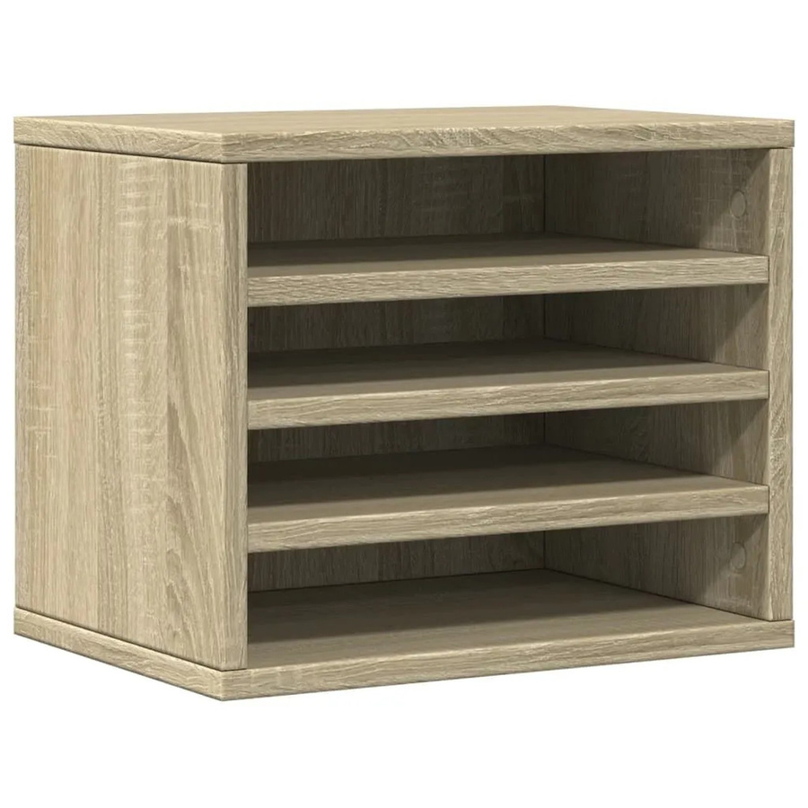 vidaXL Schreibtisch-Organizer Sonoma-Eiche in Braun mit mehreren Fächern, B/T/H: 36 x 26 x 29,5 cm - Bild 2