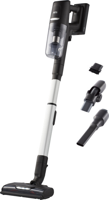 AEG Ultimate 8000 Akku Staubsauger AP81-UB25GG in Weiß mit LED-Scheinwerfer, Display und Ladestation - Bild 1