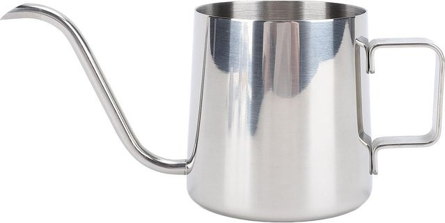 KONNWEI Pour Over Kaffeekanne mit Schwanenhalsausguss aus Edelstahl in Weiß, 240 ml - Bild 1