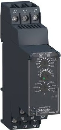 Schneider Electric RE22R2QGMR Elektronisches Zeitrelais für DIN-Schiene in Grau - Bild 1