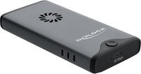 Delock M.2 NVMe PCIe SSD Laufwerksgehäuse mit Lüfter, USB-C und Thunderbolt, 40 Gbps, Schwarz/Grau - Bild 1
