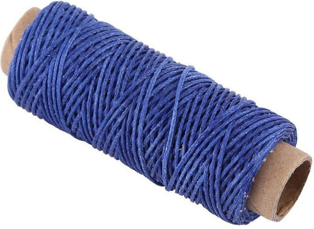 Begetting Gewachstes Nähgarn für Leder und Handwerk, 150D, 50m, Königsblau - Bild 1