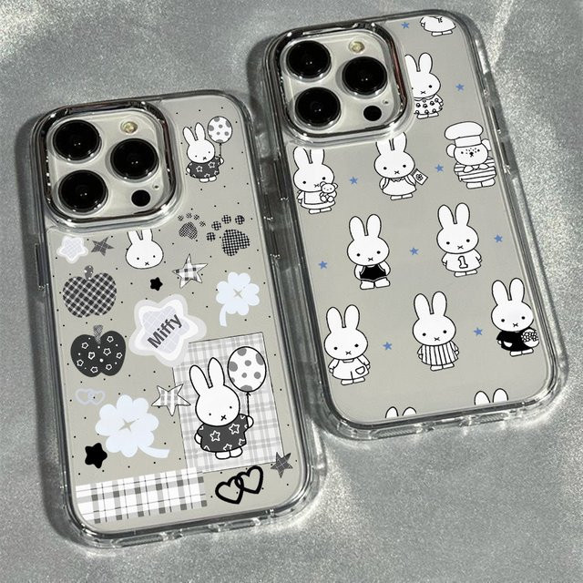 White Rabbit M-Miffies Handyhülle für iPhone 17 Air 16 16e 15 14 13 12 11 Pro Max X Xs XR 8 Plus, Transparent - Bild 1