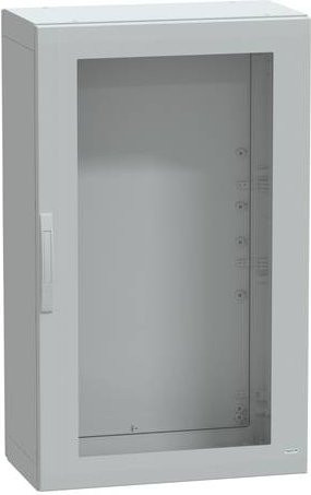 Schneider Electric Polyestergehäuse bodenstehend PLA komplett abgedichtet, Farbe Grau mit transparenter Tür, IP65, B/T/H: 125 x 75 x 42 cm - Bild 1