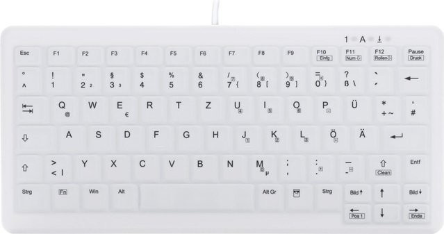 Cherry AK-C4110 Membran-Tastatur USB QWERTZ Deutsch Weiß - Bild 1