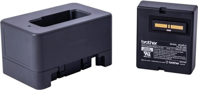 Brother PA-BT-004 Wiederaufladbarer Lithium-Ionen Drucker-Akku in Schwarz mit 1750 mAh und 26 Wh - Bild 1