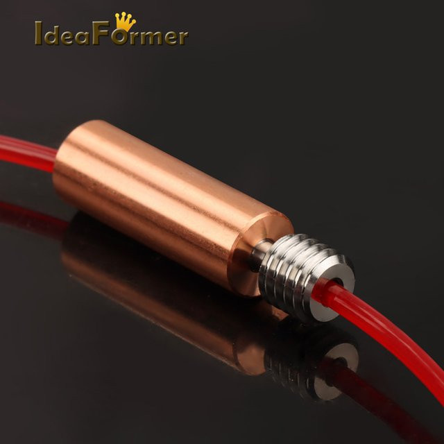 2 Stück E3D V6 Throat Heat Break Düsenhals aus Titanlegierung und Kupfer für 1,75 mm FDM Hotend, Mehrfarbig - Bild 1