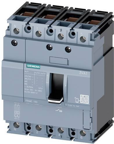 Siemens 3VA1150-4GD46-0AA0 Leistungsschalter in Grau mit einem Einstellbereich von 50 - 50A und einer maximalen Schaltspannung von 690 V/AC - Bild 1