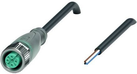 Pepperl+Fuchs Sensor-Aktor-Steckverbinder 240002-100006 konfektioniert, 4 Polzahl, Farbe: Schwarz/Grau, Länge: 5 m - Bild 1