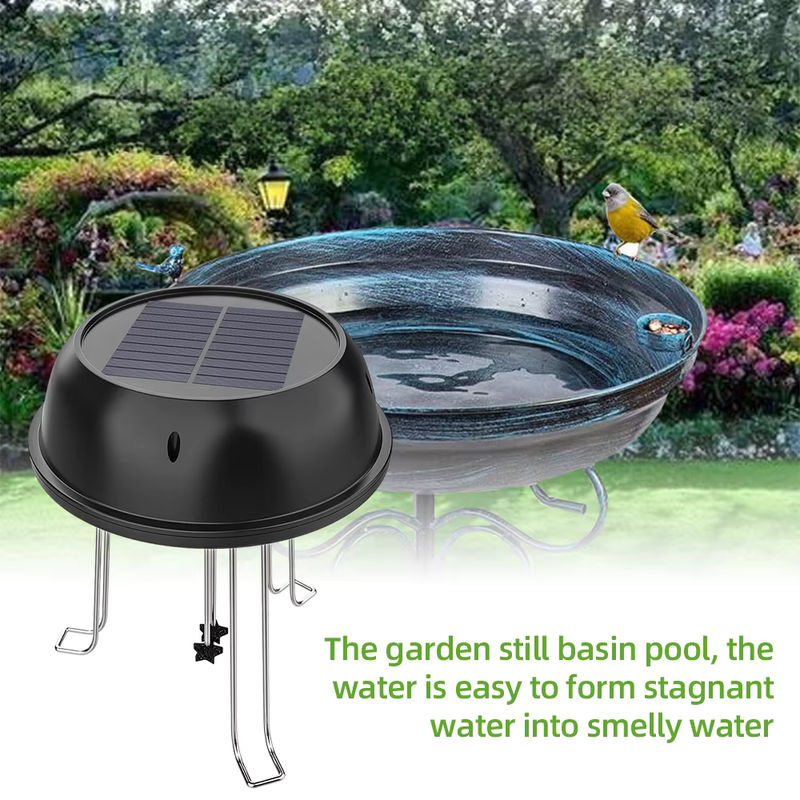Solarbetriebener Wasser Rührer für Vogelbad und Gartenteich, runder Solar Bubbler Aerator mit 0,5 W und 5V - Bild 6
