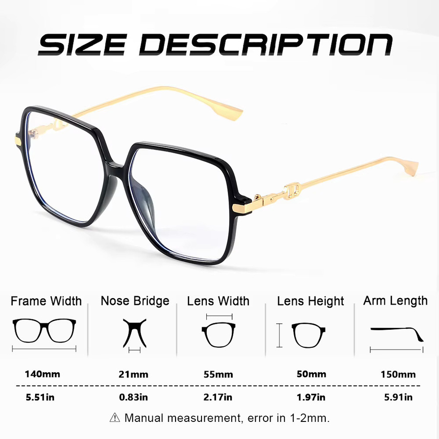CRIXALIS Korrektionsbrille, Vollrand, Square, Kunststoff, transparent, Blaulichtfilter - Bild 2