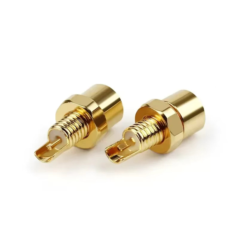 HEDANP 10er Set MMCX Stecker Weiblich PCB Mount Kopfhörer Stecker aus Beryllium Kupfer in Gold, Typ IE800 Lange und Kurze Ausführung - Bild 2