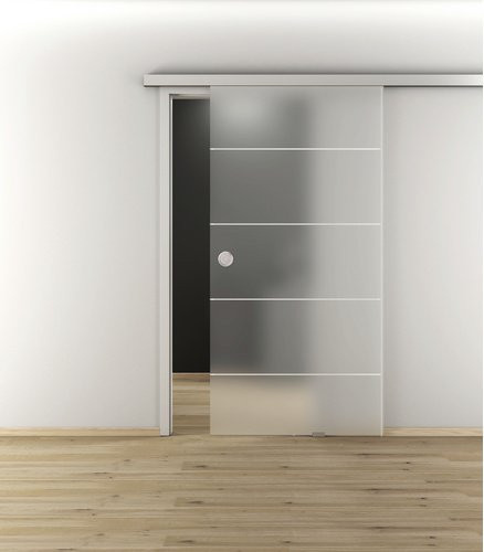 NOVADOORS Glasschiebetür NOVA 582, transparent, B/H: 93,5 x 205,8 cm - Bild 1