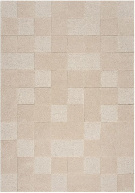 Flair Rugs Wollteppich Checkerboard in Beige, B x T: 120 x 170 cm - Bild 1