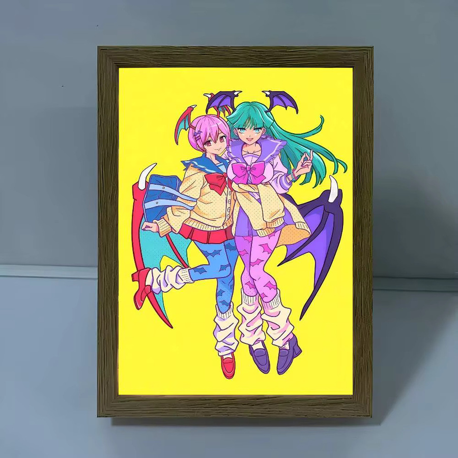 Darkstalkers Klassisches Vintage-Poster als Wanddekoration in Mehrfarbig für Zuhause, Bar oder Café - Bild 4