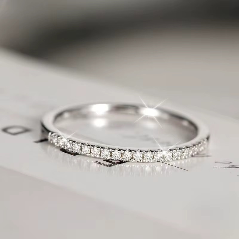 LOVESSOM Bandring 925 Silber, Moissanit, Unisex - Bild 2