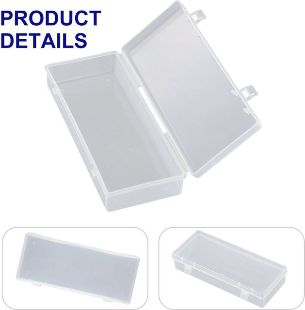LEENKEA Transparente Kunststoff Box zur Aufbewahrung von Kosmetik und Schreibwaren, Weiß - Bild 1