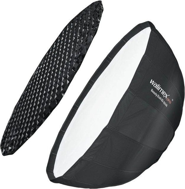 Walimex Pro Sl Beauty Dish Softbox mit Bowens Adapter in Schwarz und Silber, B/T/H: 35 x 85 x 85 cm - Bild 1