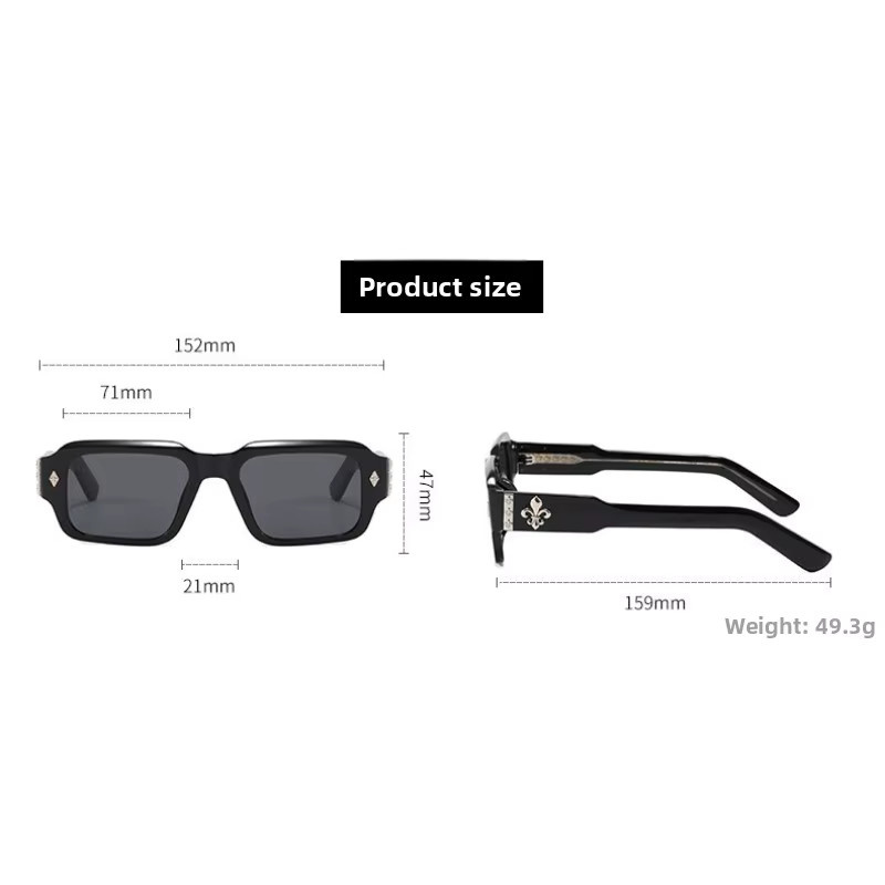SZTZX Korrekturbrille, Rechteckig, Vollrand, Kunststoff, Schwarz, Herren - Bild 2
