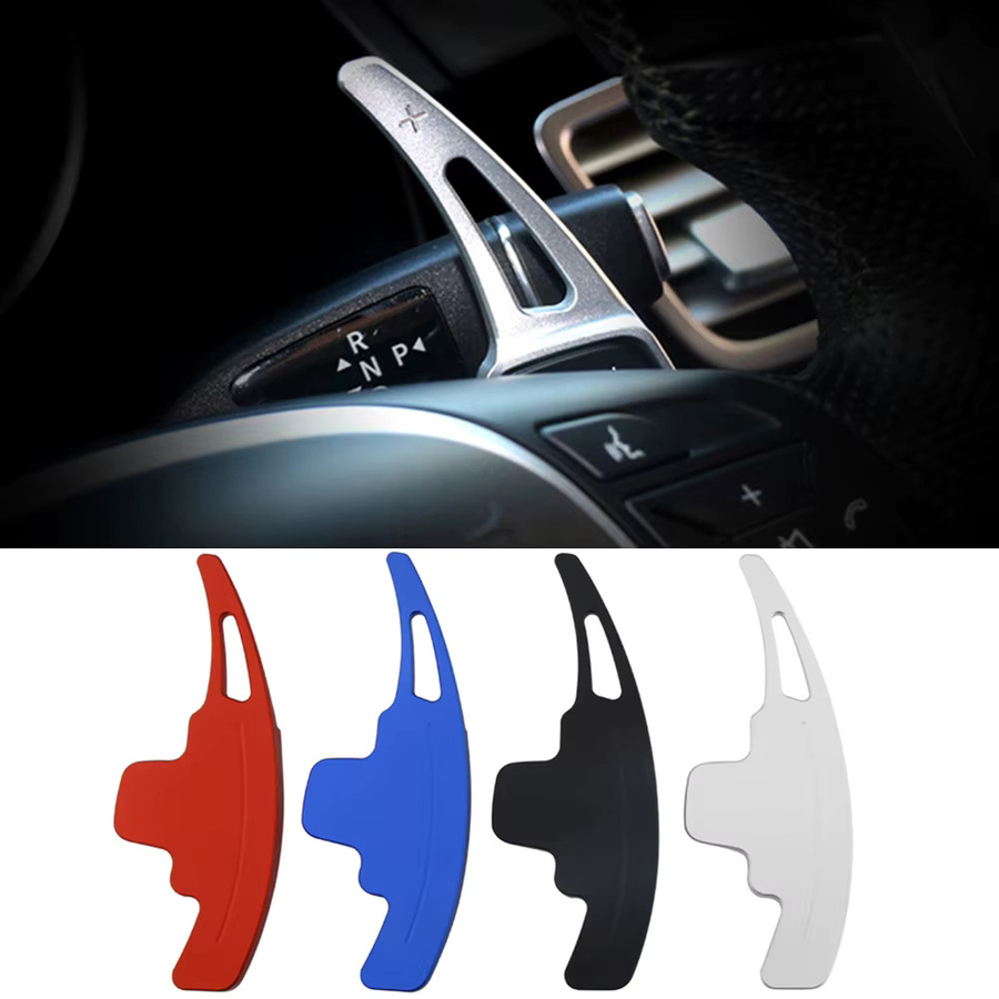 Beinuli Lenkrad Paddles Shifter Extender für Mercedes Benz A B Klasse W447 W176 W246 SLK R172 CLA C117 GLA X156 in Schwarz - Bild 4
