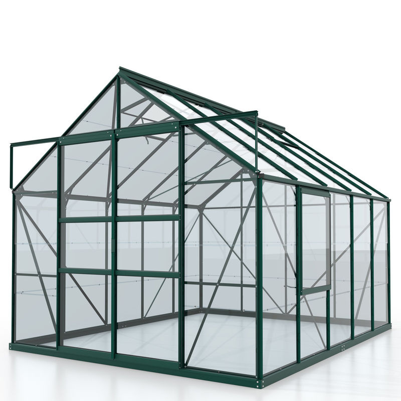 Vitavia Gewächshaus Meridian 8300 in Smaragdgrün mit 8,3 m², Aluminiumrahmen und Sicherheitsglas - Bild 3