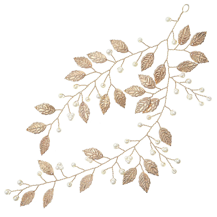 Miallo Haarranke, Perle, Golden Leaf, Damen - Bild 4