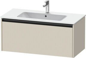 Duravit Waschtischunterschrank Ketho.2 in Tau matt, wandhängend mit 1 Auszug, B: 101 cm, T: 48 cm, H: 44 cm - Bild 1