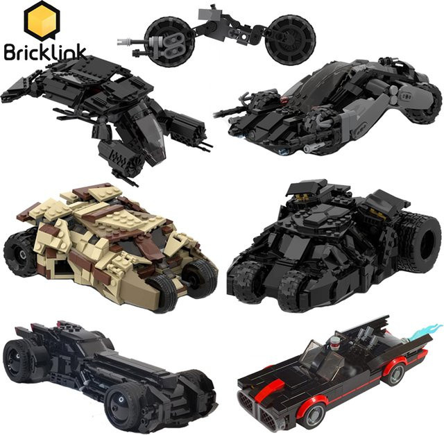 Bricklink Batmobile Technisches Auto Bausteine Schwarz - Bild 1