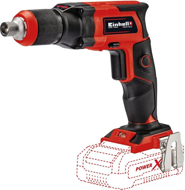 Einhell Power X-Change TE-DY 18 Li-Solo Akku-Trockenbauschrauber 18V Schwarz und Rot - Bild 2