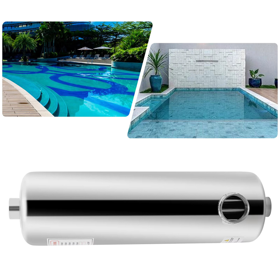 Bymaocar Schwimmbad-Wärmetauscher Edelstahl-Austauschsystem für Pool und Spa mit 28/60 kW Leistung - Bild 3