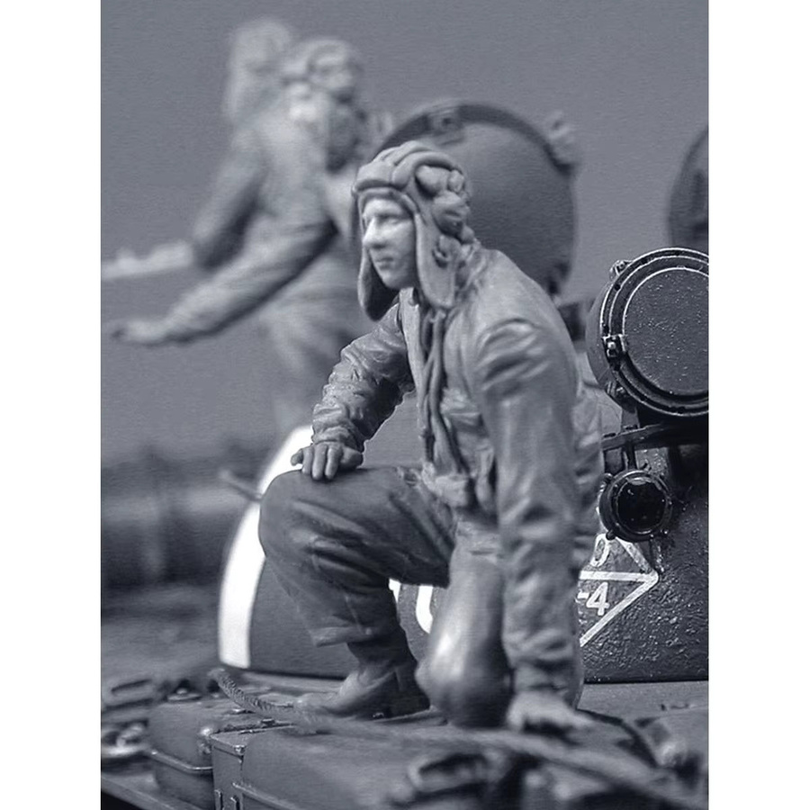 GK Sowjetische Panzerbesatzung, Soldatenmodell, 1/35, DIY-Bausatz - Bild 2