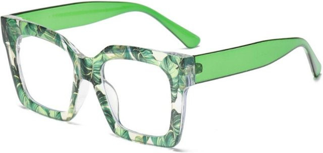 Fable Korrektionsbrille, square, Damen, Vollrand, Kunststoff, grün - Bild 1