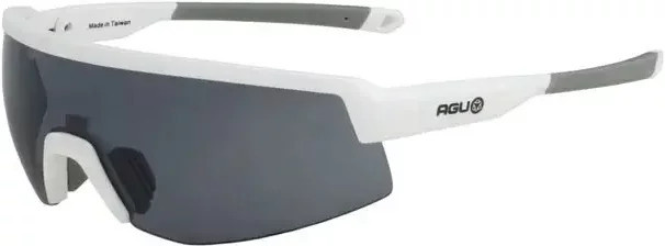 Agu Core Sonnenbrille, Unisex, Vollrand, Wrap, Kunststoff, weiß, grau - Bild 1