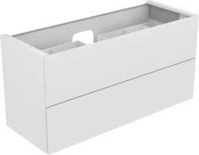 Keuco Waschtischunterschrank Edition 11 in Weiß mit LED-Beleuchtung, B/T/H: 140 x 35 x 53,5 cm - Bild 1