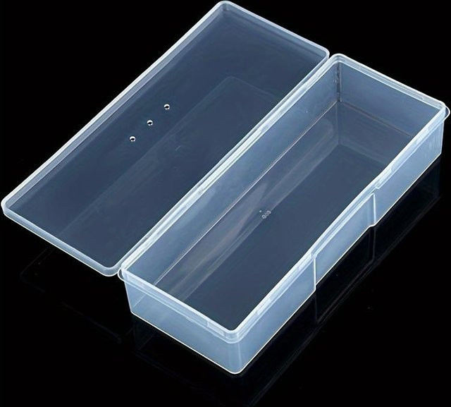XYNN Aufbewahrungsbox für Nailart-Werkzeuge aus Kunststoff, Organizer für Nagelzubehör in Transparent - Bild 1