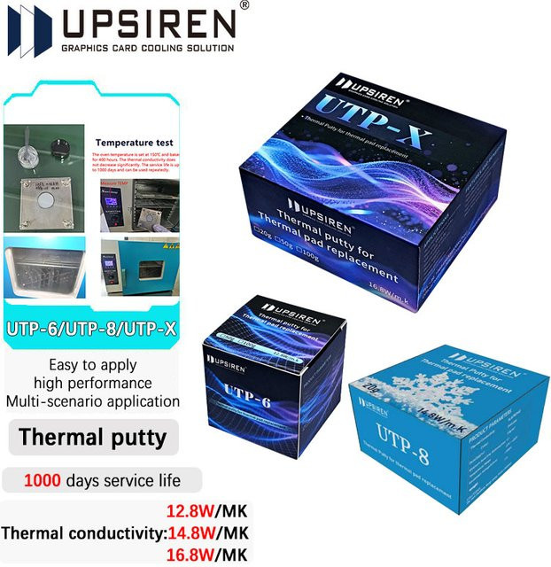 UPSIREN Thermische Pads Blau für VGA GPU IC Prozessor zur schnellen Kühlung - Bild 1