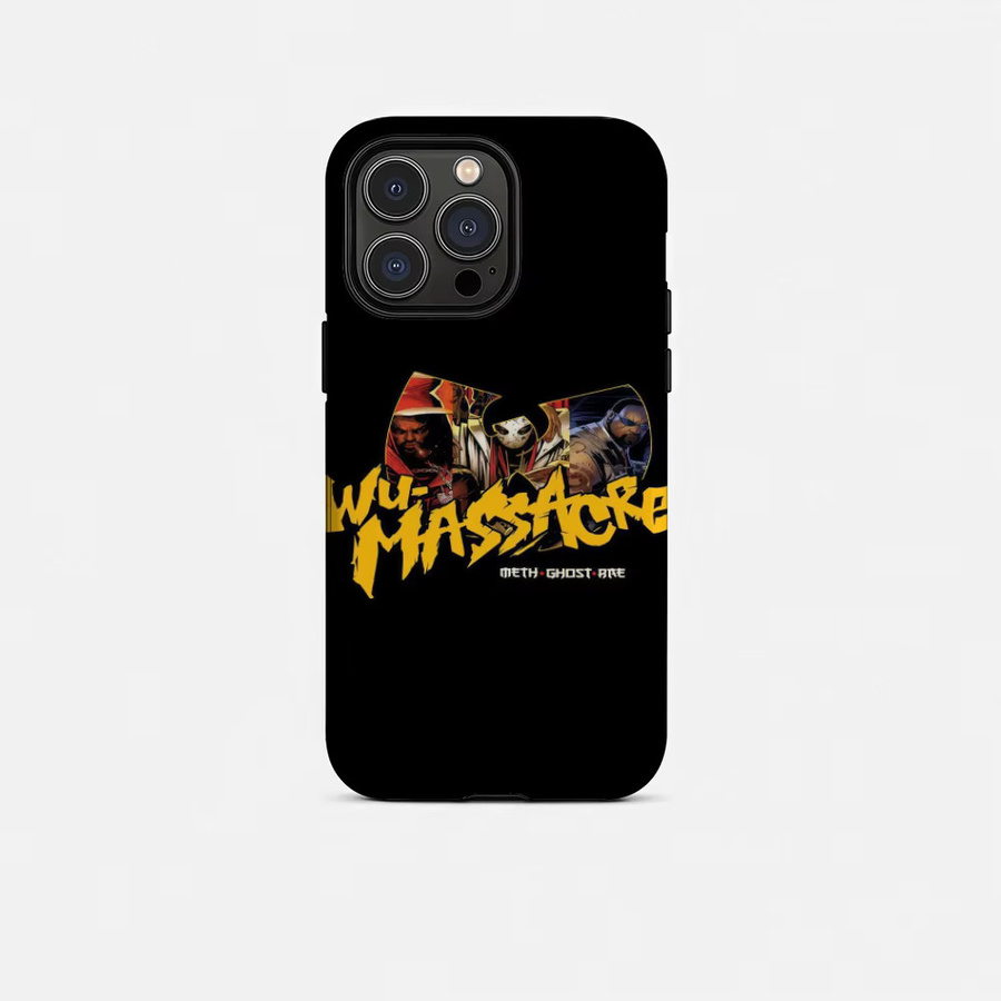 W-Wu T-Tang Clan22 Handyhülle für iPhone 17 16 15 14 13 12 Pro Max Plus glänzende HD-Doppelschicht-Flüssigkeitshartschale in Schwarz oder Weiß - Bild 6