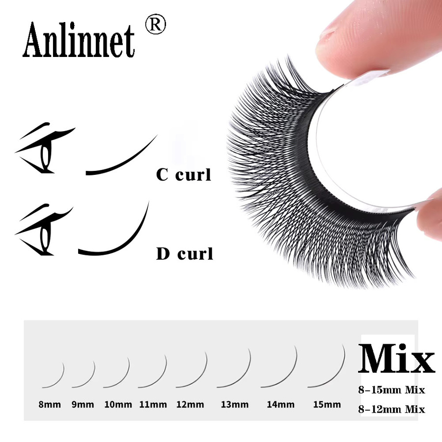 zhonghuirong Wimpernverlängerung, 12 Reihen, Black, Unisex - Bild 2