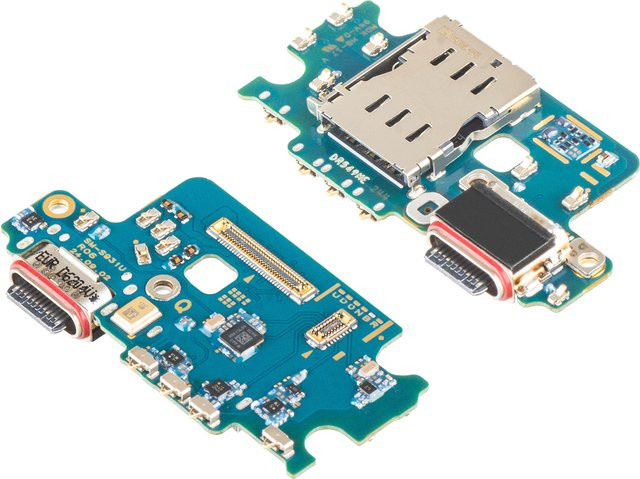 Samsung Galaxy S25 S931 Ladeanschlussplatine mit Mikrofon und SIM-Kartenlesermodul Service Pack GH96-18238A in Multicolour - Bild 1
