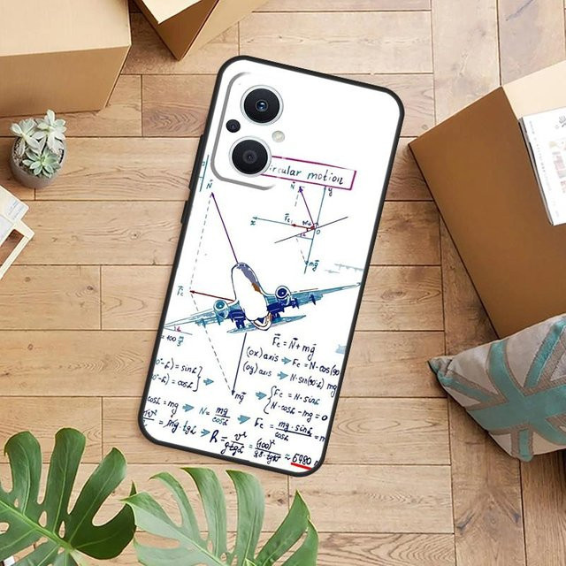 Handyhülle mit Flugzeug und Hubschrauber Motiv für OPPO Reno und Find X Serien in Weiß - Bild 1