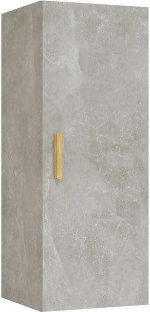 vidaXL Wandschrank aus Holzwerkstoff in Betongrau, B/T/H: 34,5 x 34,0 x 90,0 cm - Bild 1