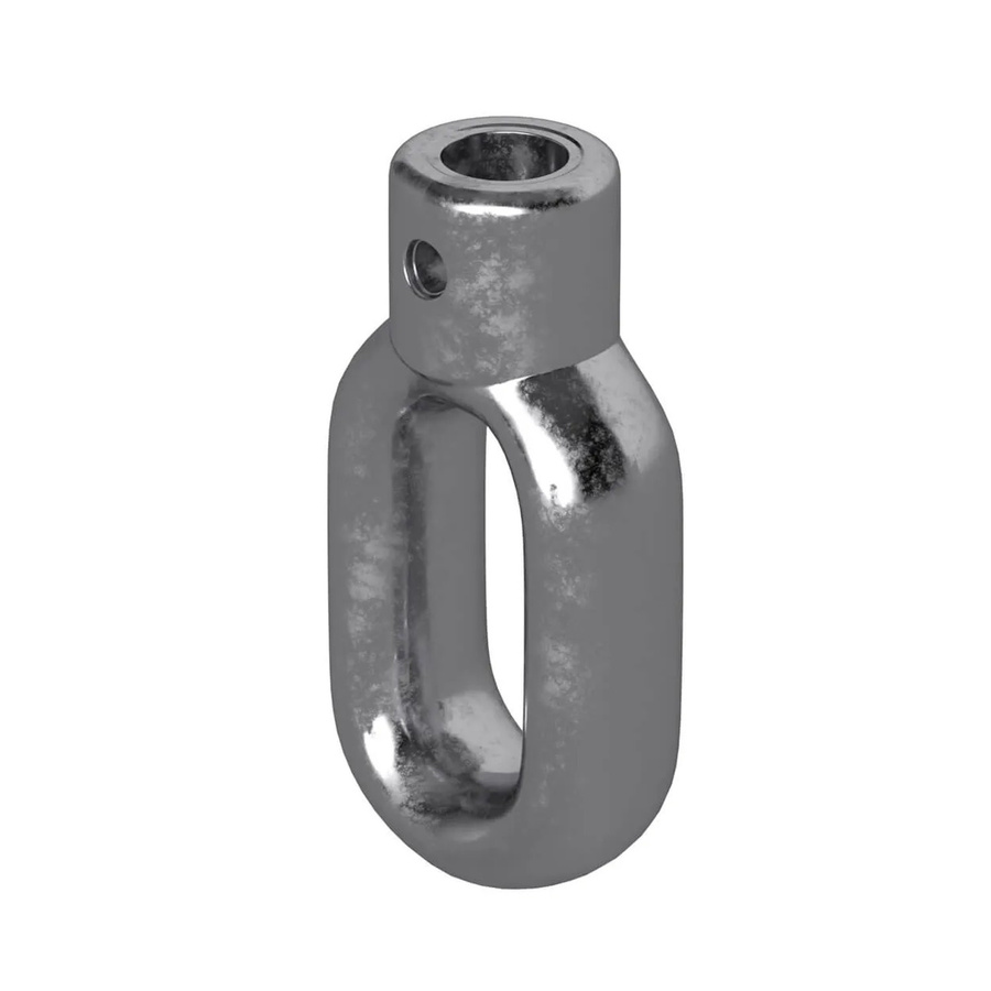 Bauheld Markisenöse aus Zinkdruckguss in Silber, 12 mm für Fleischerhaken - Bild 2