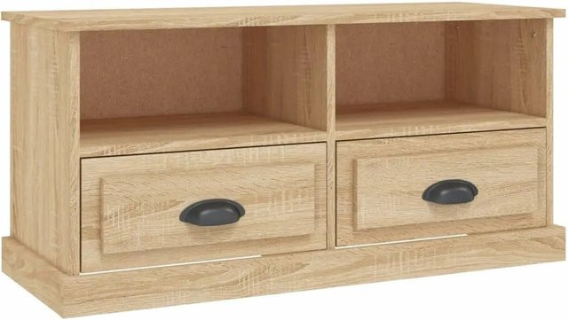vidaXL TV-Schrank aus Holzwerkstoff in Braun, B/T/H: 93 x 35,5 x 45 cm - Bild 1