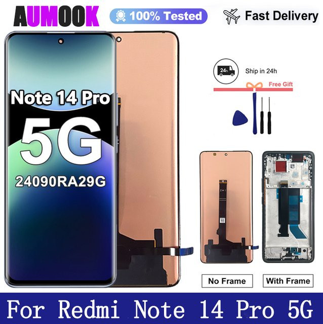 Xiaomi Redmi Note 14 Pro 5G AMOLED Display Ersatz mit Touchscreen - Bild 1