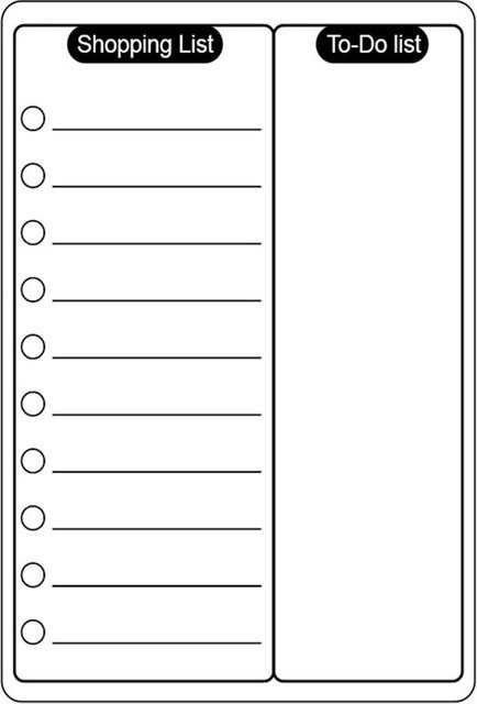 Ins Plan Magnetisches Notizbuch und Whiteboard von Binchi Outdoor Product in Weiß als To-Do-Liste, Wochenplaner und Einkaufsliste für den Kühlschrank - Bild 1