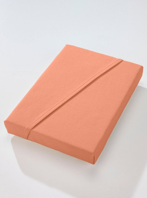 Dormisette Betttuch aus 100% Baumwolle Flannelette in Terrakotta mit Rundum-Elastik - Bild 1